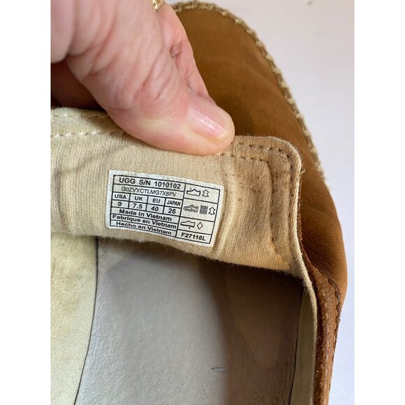 UGG Mens Tan Suede Slip-On Loafers Size 9.5 - Picture 2 of 4